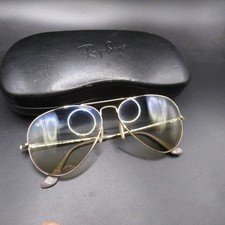 Ray-Ban Aviator Eyeglass Frames Gold Metal Made in Italy W/ Case 55mm (RB07612) picture