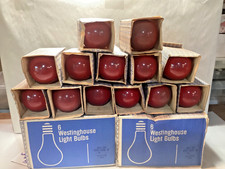 25 vintage Westinghouse 40 watt red light bulbs chistmas lighting  picture