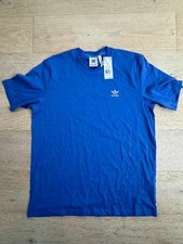adidas Originals Men’s Trefoil Essentials Tee Large Semi Cobalt Blue NWT picture