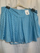 Xersion Flounce Skort 3x High rise Ever Ultra Lite Baltic Sky Print picture