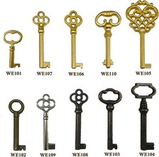 10PCS Universal Skeleton Keys Replacement for Vintage Antique Furniture picture