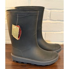 Kamik Black Kids Waterproof Lightweight RubberHe Riptide Rain Boots Size 3 NEW picture