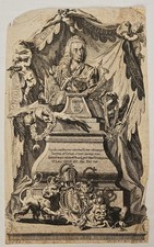 1746 Charles VII Holy Roman Emperor Funeral Engraving Georg Sigmund Rösch picture