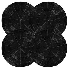 CLEENTABLE Beaded Placemats Set of 4 Black picture