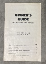 1955 Vintage Owner’s Guide Welbilt Gas Ranges picture