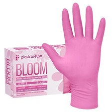 1000 Large L Nitrile Exam Disposable Pink Gloves, Latex & Powder Free, Medical picture