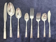 Oneida Community Morning Star Silver Plate Flatware 38 Pc Set Vintage 1948 picture