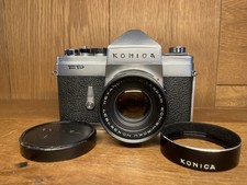 *Near Mint w/ Rare Hood* Konica FP Film Camera Hexanon 52mm F/1.8 Lens From JPN picture