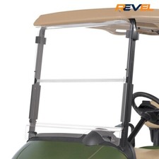 OEM E-Z-GO RXV Clear Split Windshield Kit for 2008-2023 RXV Golf Carts picture