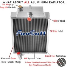Upgrade Aluminum Radiator For John Deere Tractor 4230 Model #AR63663, AR61883 picture