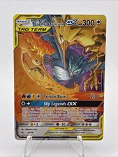 2019 Pokemon SM Hidden Fates Moltres & Zapdos Articuno Tag Team GX #44/68 picture