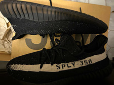 adidas Yeezy Boost 350 V2 Men's Low Top Sneakers Black/White SPLY-350 picture