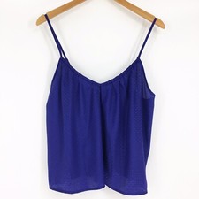 NSR Napean Sea Road Camisole Womens Lisa Tank Spaghetti Strap Dotted Blue Large picture