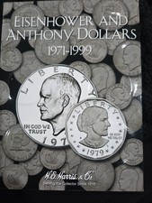 Eisenhower Anthony Dollars 1971 to 1999 Whitman Coin Folder Empty Album picture