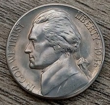 1946-S BU Jefferson Nickel ~   picture