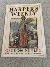 Original Oct. 10, 1903 Harpers Weekly newspaper, Georgia issue picture