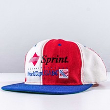 Vintage Sprint 1994 World Cup Snapback Hat 90s Soccer Cap USA94 VTG Promo Rare picture