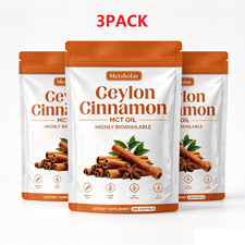 3PACK Metabolae Ceylon Cinnamon SoftGels With MCT Oil 300 Softgels picture