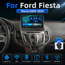 For Ford Fiesta 2009-2020 Android 14 Screen Car radio GPS stereo audio Carplay picture