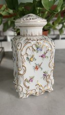 Antique Dresden Porcelain Tea Caddy |Tea Canister| Germany, 19th picture