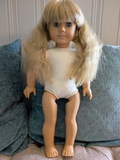 Vtg 1986 Pleasant Company White Body Kirsten Larson Doll Chipped Tooth  picture