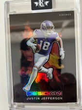2023 Panini Obsidian - Black Color Blast Justin Jefferson #9 picture