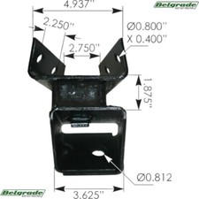 M65363 LH Rear Cab Mount Ford F6HZ5A036DA F6HT5A356DA D0HZ5A036A picture