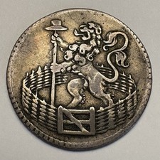 1753 Netherlands Holland Silver Duit Coin – Rare 1700s Dutch Colonial Era picture