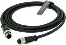 M12 5 Pin Male A-Code to 5 Pin Female A-Code Industrial Shielded Cable Aviation picture