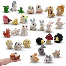 30 Pcs Tiny Resin Animals to Hide Mini Forest Animals Figurines for Miniature... picture