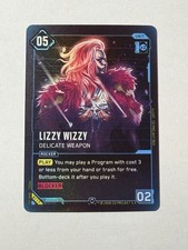 Lizzy Wizzy (Rare) B117 - Cyberpunk TCG Welcome to Night City Beta NM/M picture