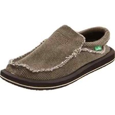 Sanuk Chiba SMF1047 Men's SZ 8 Sidewalk surfer Shoes Brown picture