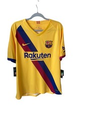 Nike FC Barcelona 2019/20 Away Jersey Yellow XL AJ5531-728 New With Tags picture