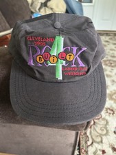 Vtg 1995 Rock & Roll Hall of Fame Ball Cap Hat Adjustable Snapback Baseball Hat  picture