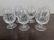 VINTAGE WATERFORD CRYSTAL LISMORE BRANDY GLASSES 3 sets of 2 glasses picture