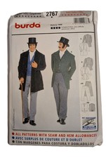 Burda 2767 Sewing Pattern Men's Regency Victorian Bridgerton Costume Sz 34-50 picture