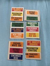 1968 Fleer MLB Cloth Trios Tallboys dodger Senators Giants Lot Of 6 Rare picture