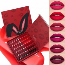 6-Pc Red Matte Liquid Lipstick Set for Women – Long Lasting & Waterproof picture