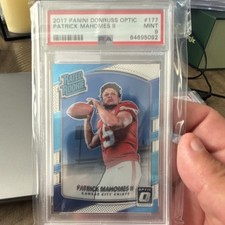 Panini 2017 Donruss Optic Patrick Mahomes II Rated Rookie #177 PSA 9 Chiefs picture