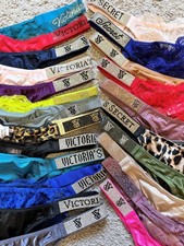 NWT - VICTORIA'S SECRET BLING SHINE STRAP PANTY THONG BRAZILIAN SEXY BOMBSHELL picture