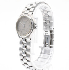▶️Vintage [N MINT] LONGINES Conquest 206 4017 Silver 24mm Qz Ladies Watch JAPAN picture
