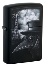 Zippo Plague of Disinformation Black Matte Windproof Pocket Lighter, 218-088353 picture