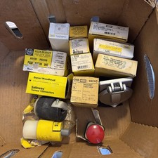 Vintage Hubbell Allen Bradley Woodhead Electrical Parts 14pc Wholesale Lot NOS picture