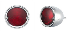 Tail Lights for 1954-1959 Chevy Pickup  Stainless Housing & Bezel United Pacific picture