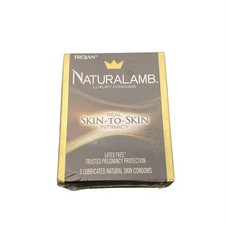 SEALED Trojan NATURALAMB Latex Free Condoms - 3ct EXP: 2027-12-01 (1 Box) picture