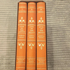 Folio Society Giorgio Vasari: Lives of the Artists (1993, 3-Volume Set) Slipcase picture