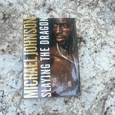 Slaying the Dragon Michael Johnson 1996 1st Edition 1st Printing HC DJ Autograph picture