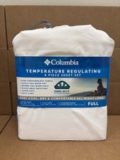 Columbia Temperature Regulating Omni-Wick 4-Piece Sheet Set Full Size Sea Salt picture