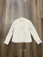 Vintage Cream Blouse size S picture