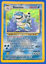 Wizards of the Coast Blastoise 2/130 Base Set 2 Holo Rare EN 2000 HP 100 picture